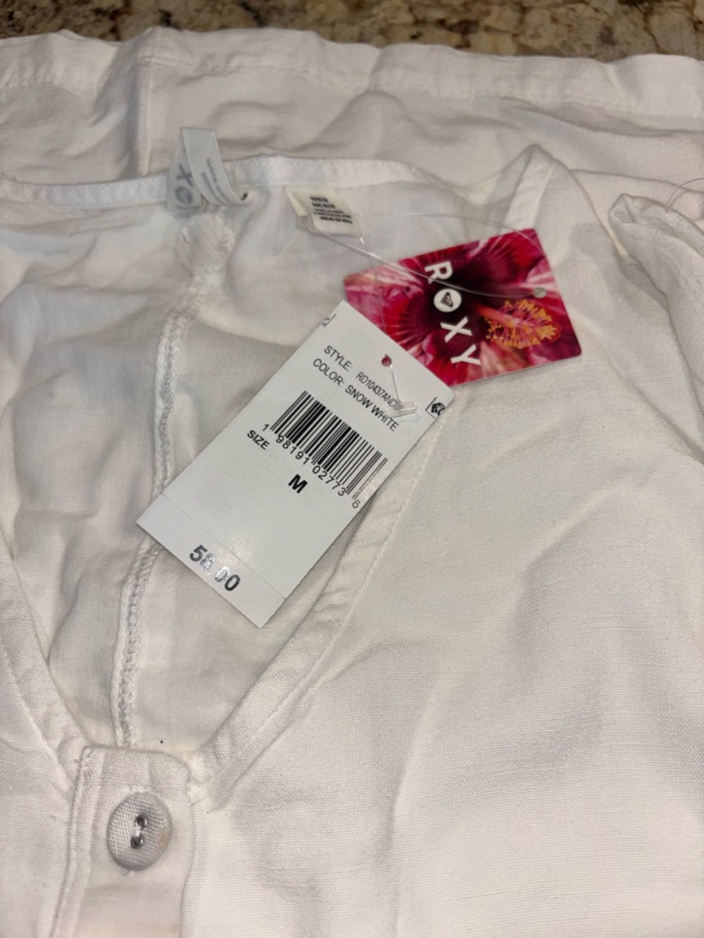 Roxy Kona White Dress NWT - Picture 8 of 9